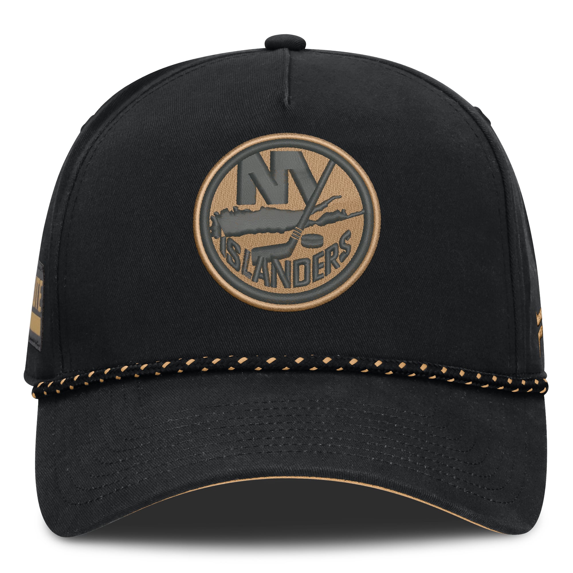 Men's Fanatics Black New York Islanders Military Appreciation Authentic Pro A-Frame Adjustable Hat